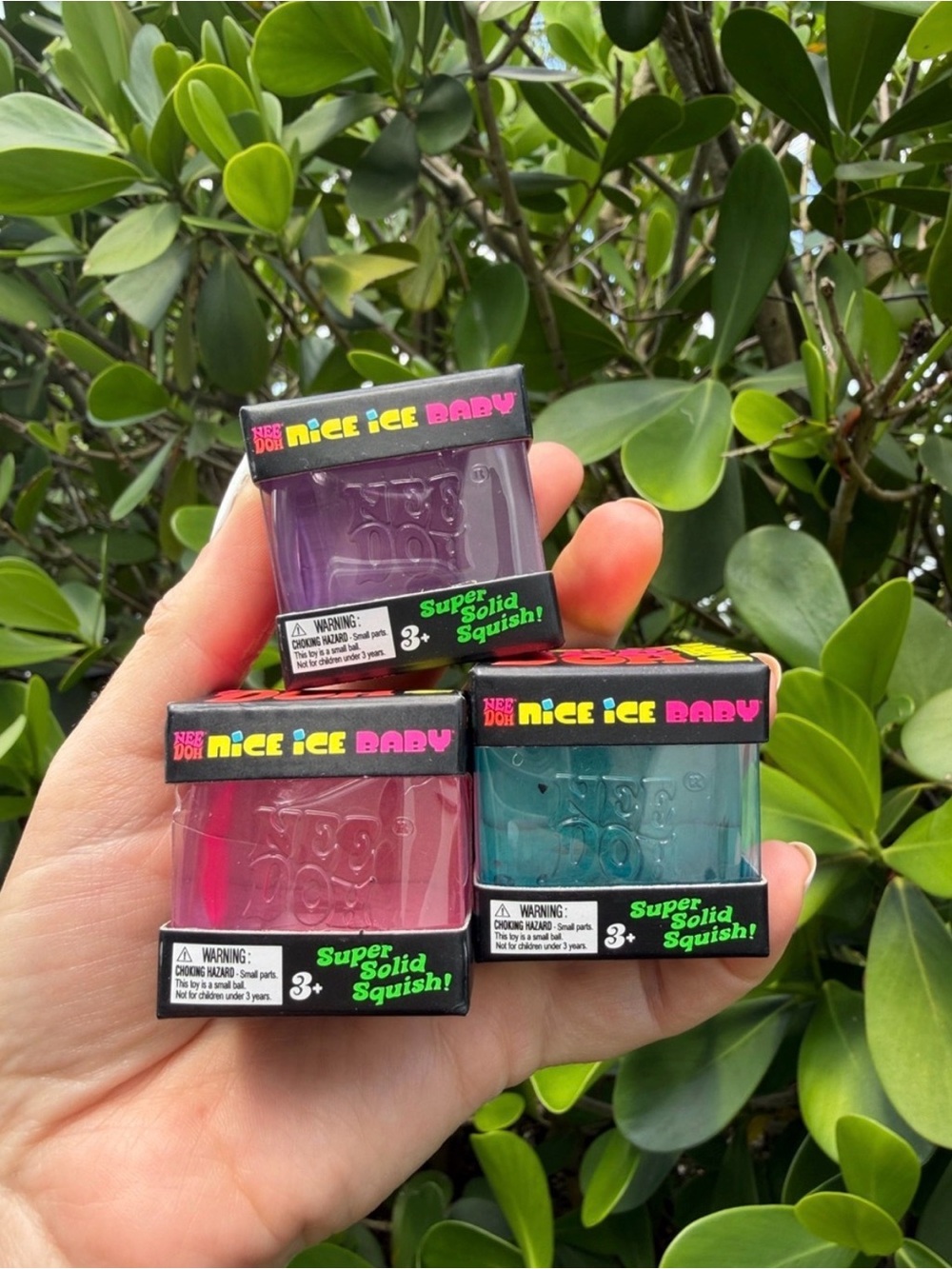 Nice Ice Baby Super Solid Squish! - Pink and blue ONLY